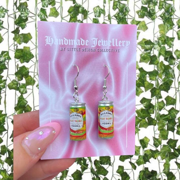 Billson's Alcohol Hook Earrings for wholesale by Little Design Collective