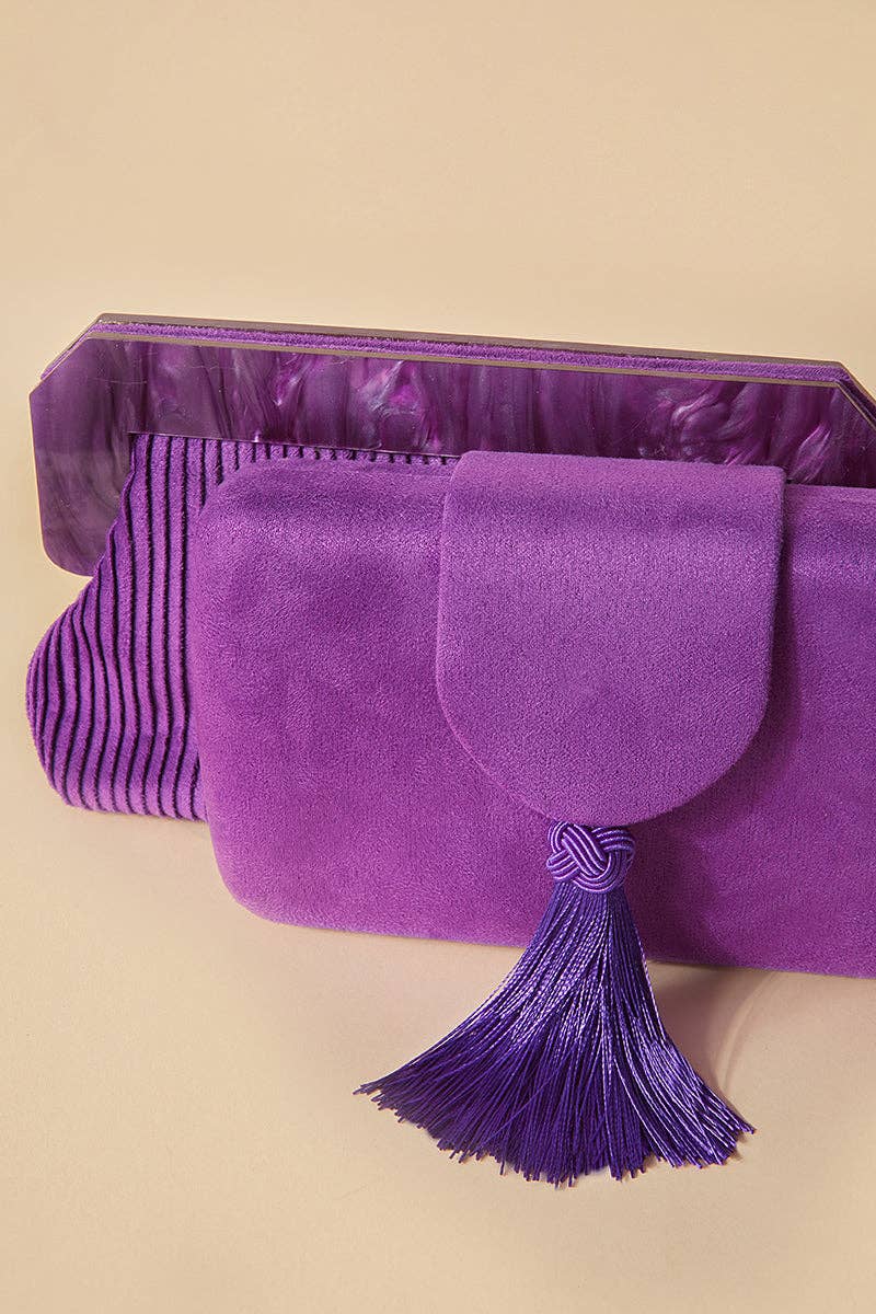 Bruna – wholesale Clutch bag – women's – Clutch Virginie Violet · Madame ·1