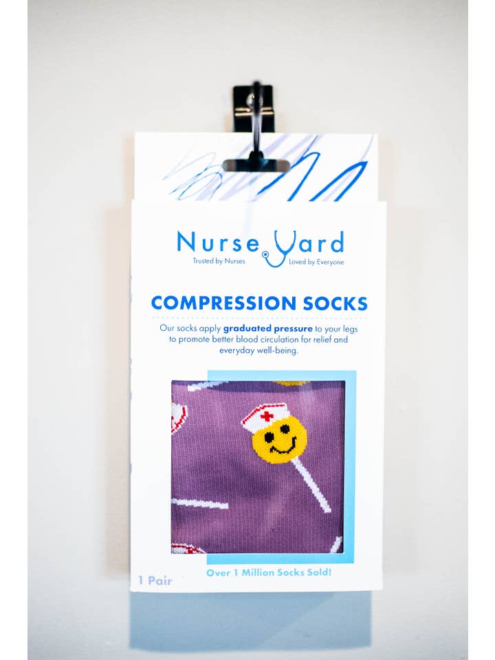 Nurse Yard - Vendita all'ingrosso Calzini - Donna - HERO - Calze a compressione graduata Lollipops (20-30 mmHg)