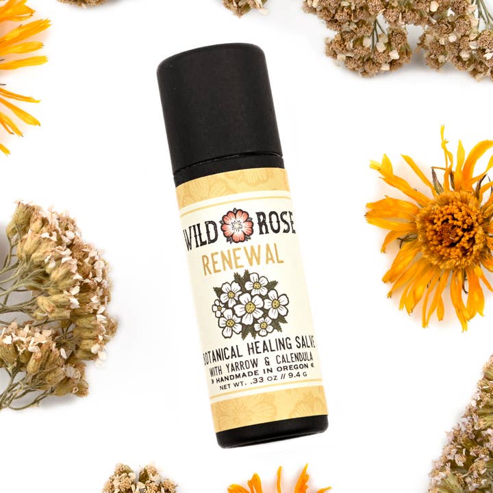 Renewal Healing Salve Travel Size - .33oz Biodegradable Tube for wholesale by Wild Rose Herbs