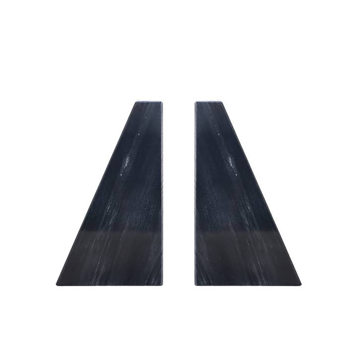 Fox Run Brands - Wholesale Bookend - Fox Run Black Marble Decorative Bookends, Set of 2, 3" x 5"