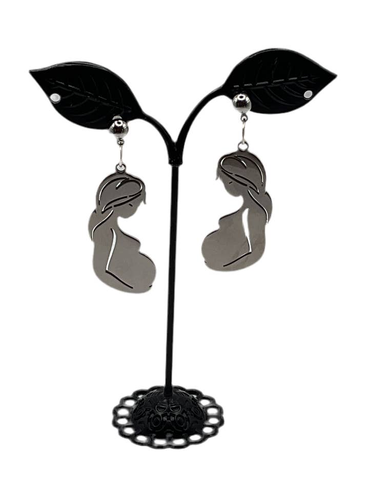 Orecchini silhouette donna incinta per la vendita all'ingrosso da parte di S and E Hobbies and Collectables