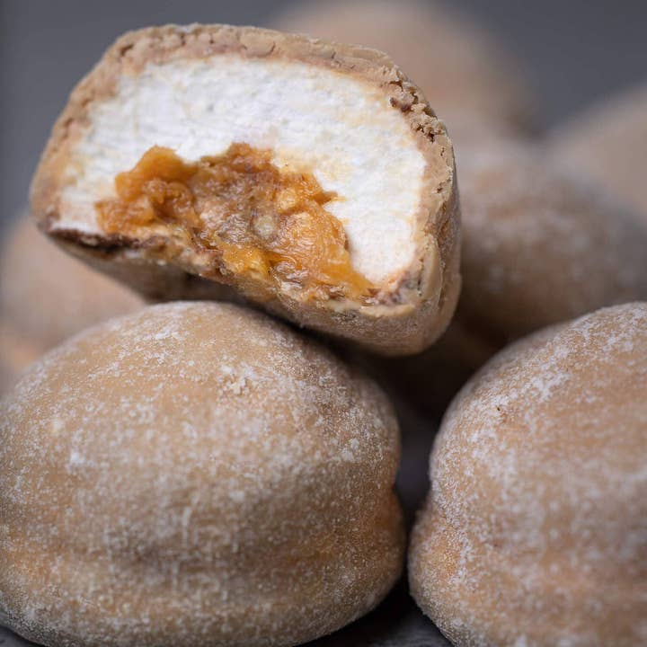 The Mallows – wholesale Marshmallow – CARAMEL FILLED MALLOWS + DULCE CHOCOLATE 5 x 16G2