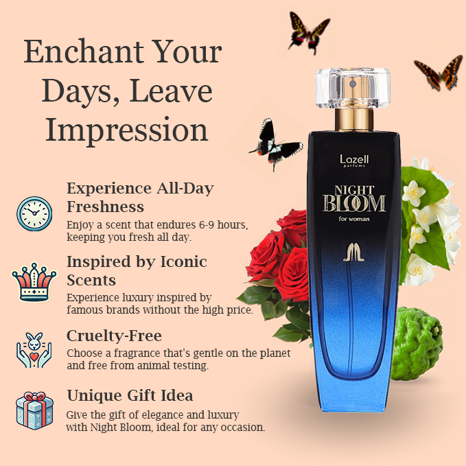 Daspar - Wholesale Perfume/eau de toilette - LAZELL NIGHT BLOOM FOR WOMEN EDP 3.4 OZ 100 ML Perfume7