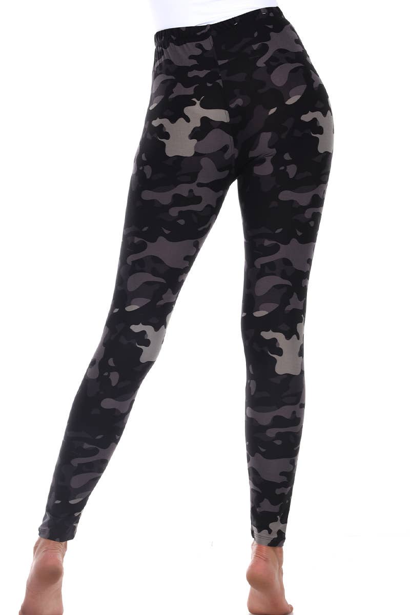 WHITE MARK - Wholesale Fashion Leggings - Women's - Women's Super Soft High-Rise Camo Printed Leggings7