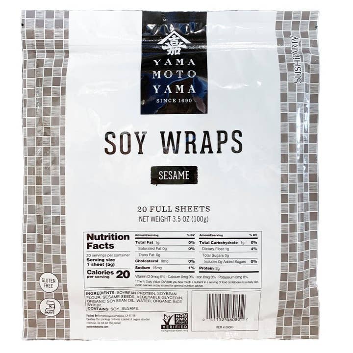 Yamamotoyama, Sushi Party Soy Wrappers, Sesame, (10 Pack) 200 sheets for wholesale by Ciao Imports