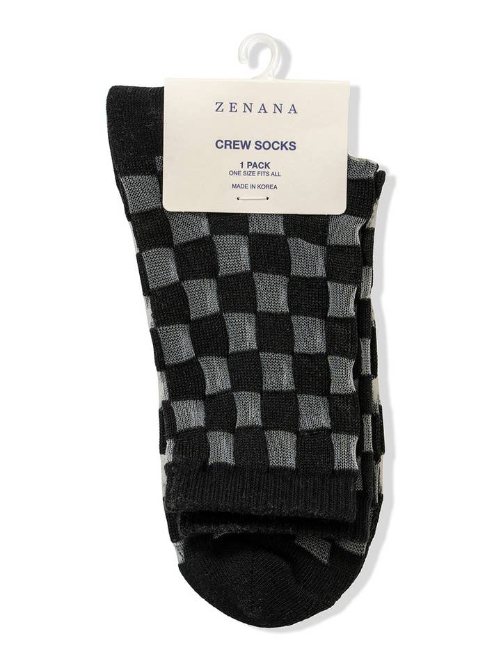 42POPS - Wholesale Socks - Women's - ",....FASHION CHECKERED SHEER MESH SOCKS2