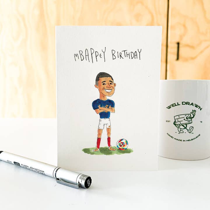 Well Drawn - Wholesale Birthday card - Mbappey Birthday3