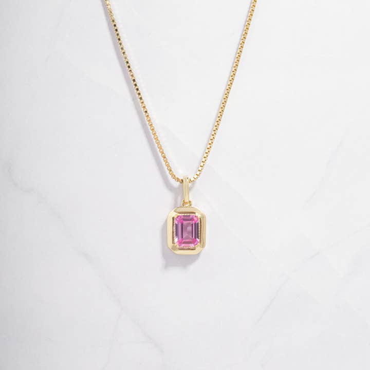 Pink Pendant Necklace for wholesale by Sami Jewels