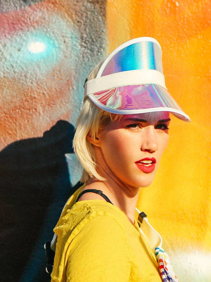 20025: Future Retro VISOR | MAZZY STARZ Blue for wholesale by Fydelity