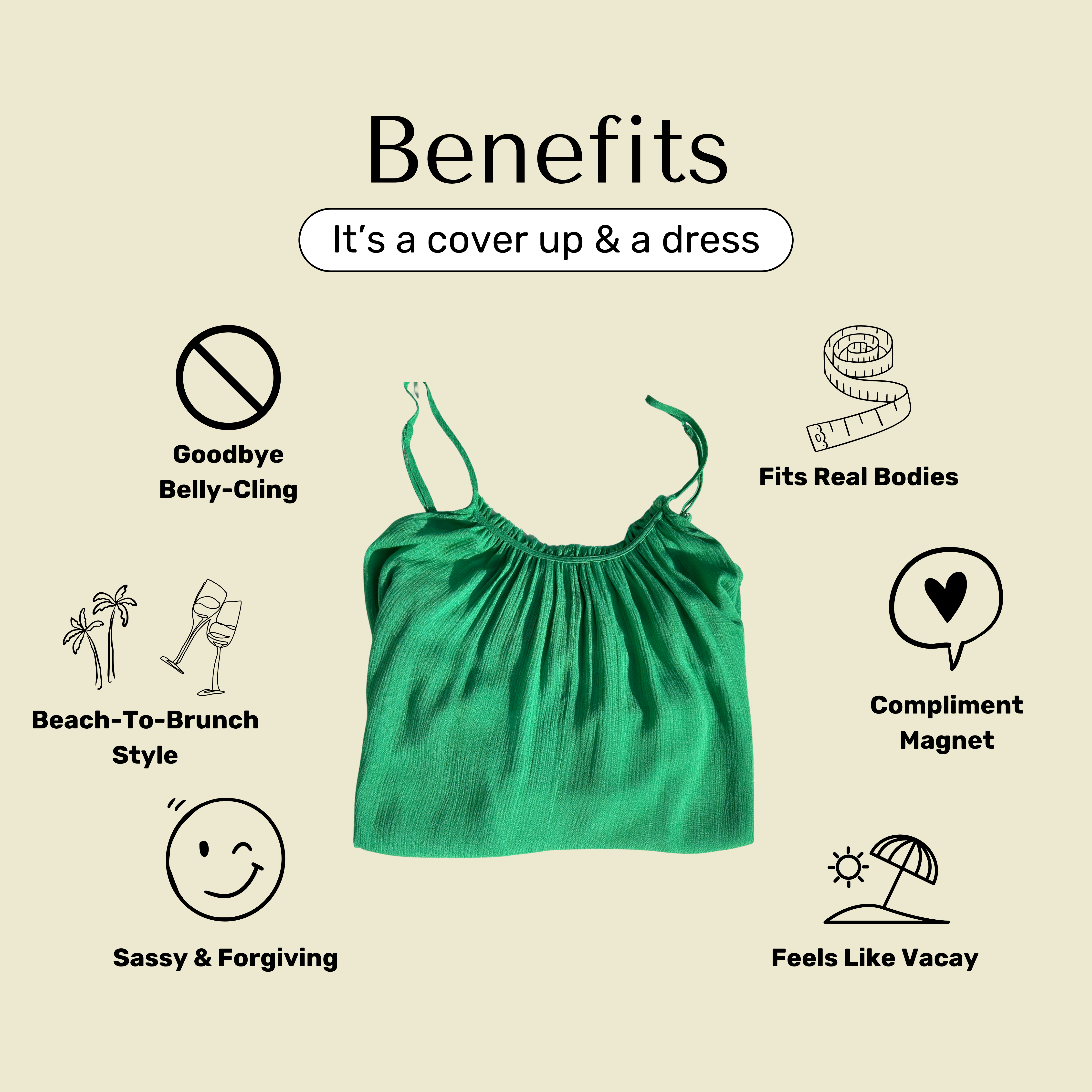 Bette - Wholesale Swim Cover Up - Women's - Amalie Mini Cover Up - Lime7