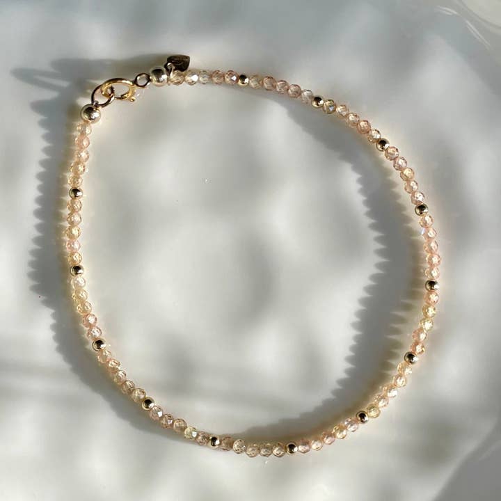 Gia Bracelet - Champagne Zircon for wholesale by Gioielli By Gabriella