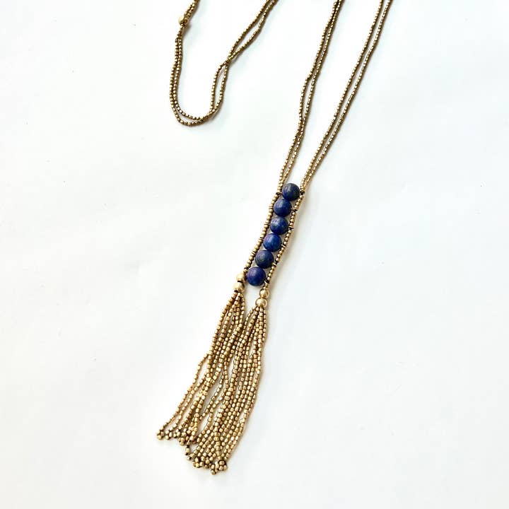 Baizaar - Wholesale Pendant/Charm Necklace - Stone Tassel Necklace