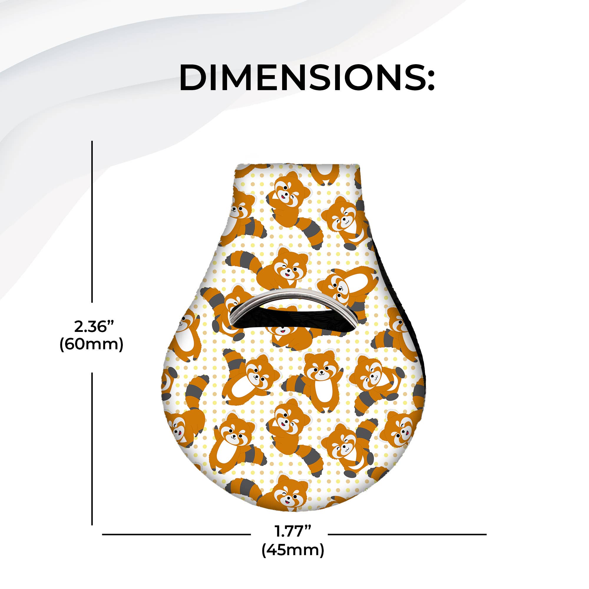 Jolitee - Wholesale Keychain - Unisex - Neoprene AirTag Case Keychain – Red Pandas6