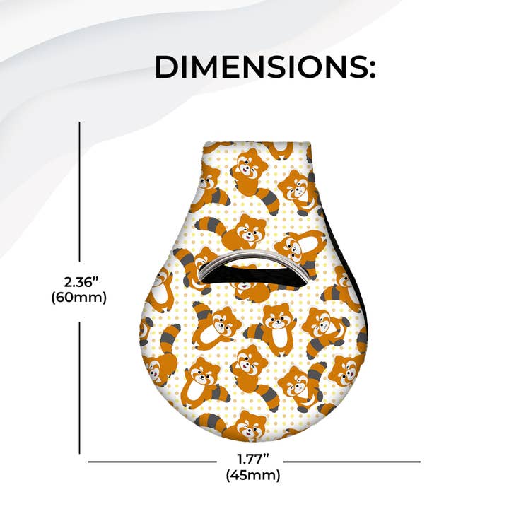 Jolitee - Wholesale Keychain - Unisex - Neoprene AirTag Case Keychain – Red Pandas6