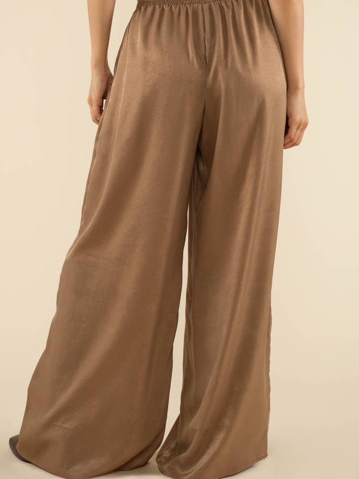 NLT - Wholesale Pants - Women's - Florence Flowy Satin Pants