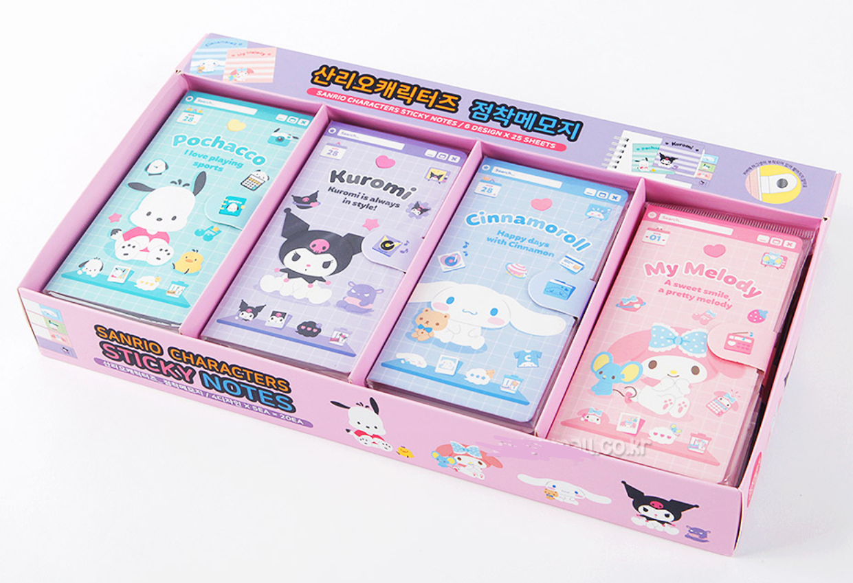K-Wonderland - Wholesale Sticky Notes - Sanrio Characters Variety Memo Sticky Notes pack3