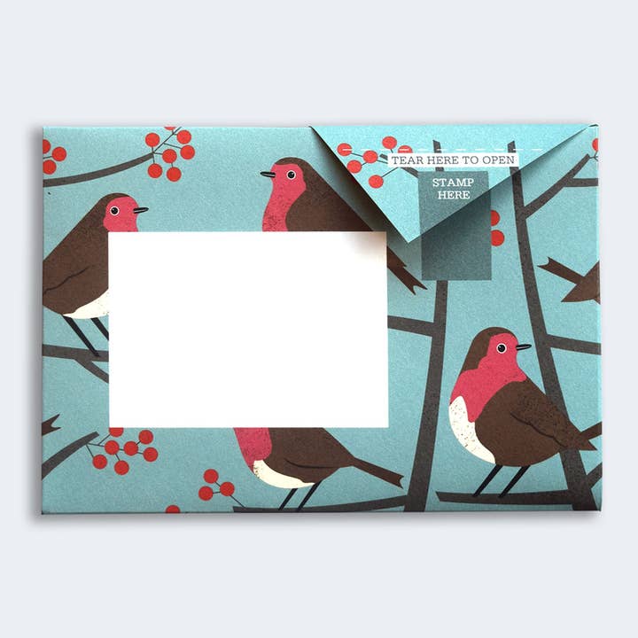 pigeonposted - Wholesale Stationery/Notecard Set - Robin & Wren Pigeon letter pack