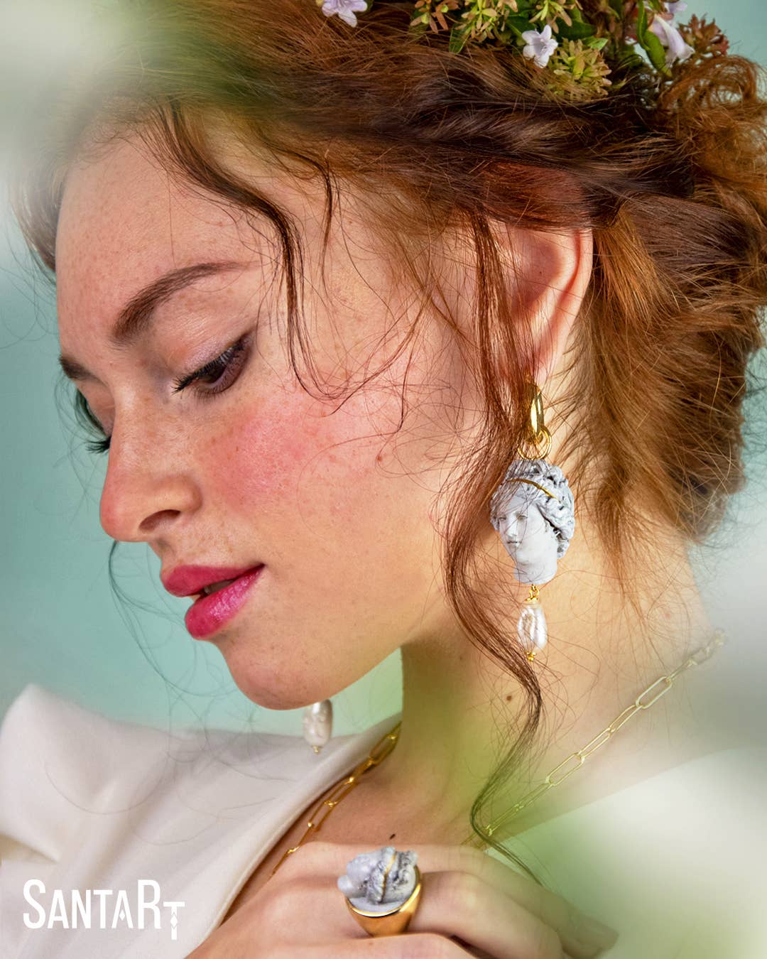 Santart - Wholesale Dangle Earrings - Venus stone earrings2