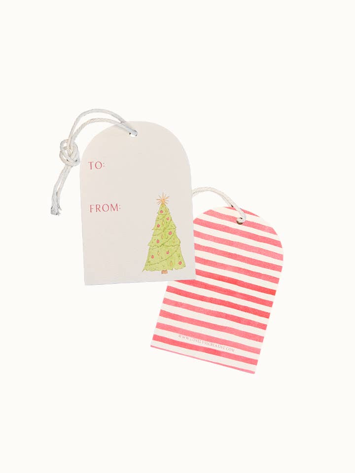 Tree Stripes Gift Tags, 6 Pack for wholesale by Love Lyss Creative