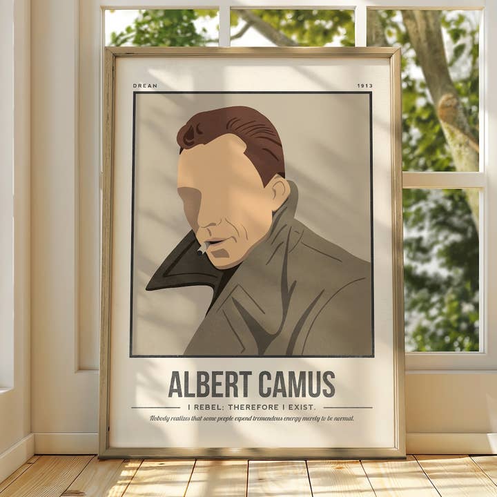 Stampa Albert Camus per la vendita all'ingrosso da parte di Sera/Lina