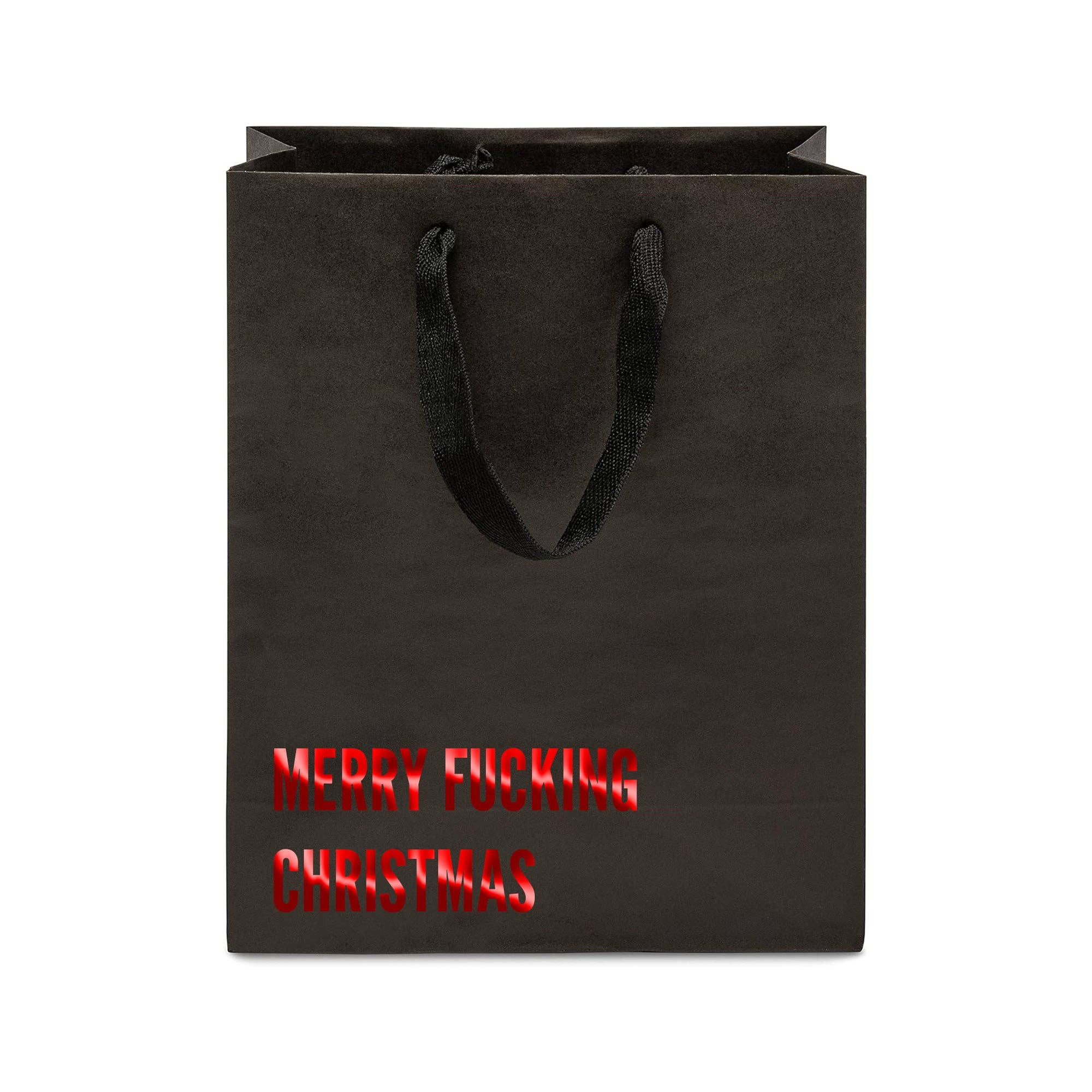 Crimson and Clover Studio - Wholesale Christmas Decoration - Merry Fucking Christmas Funny Christmas Gift Bag