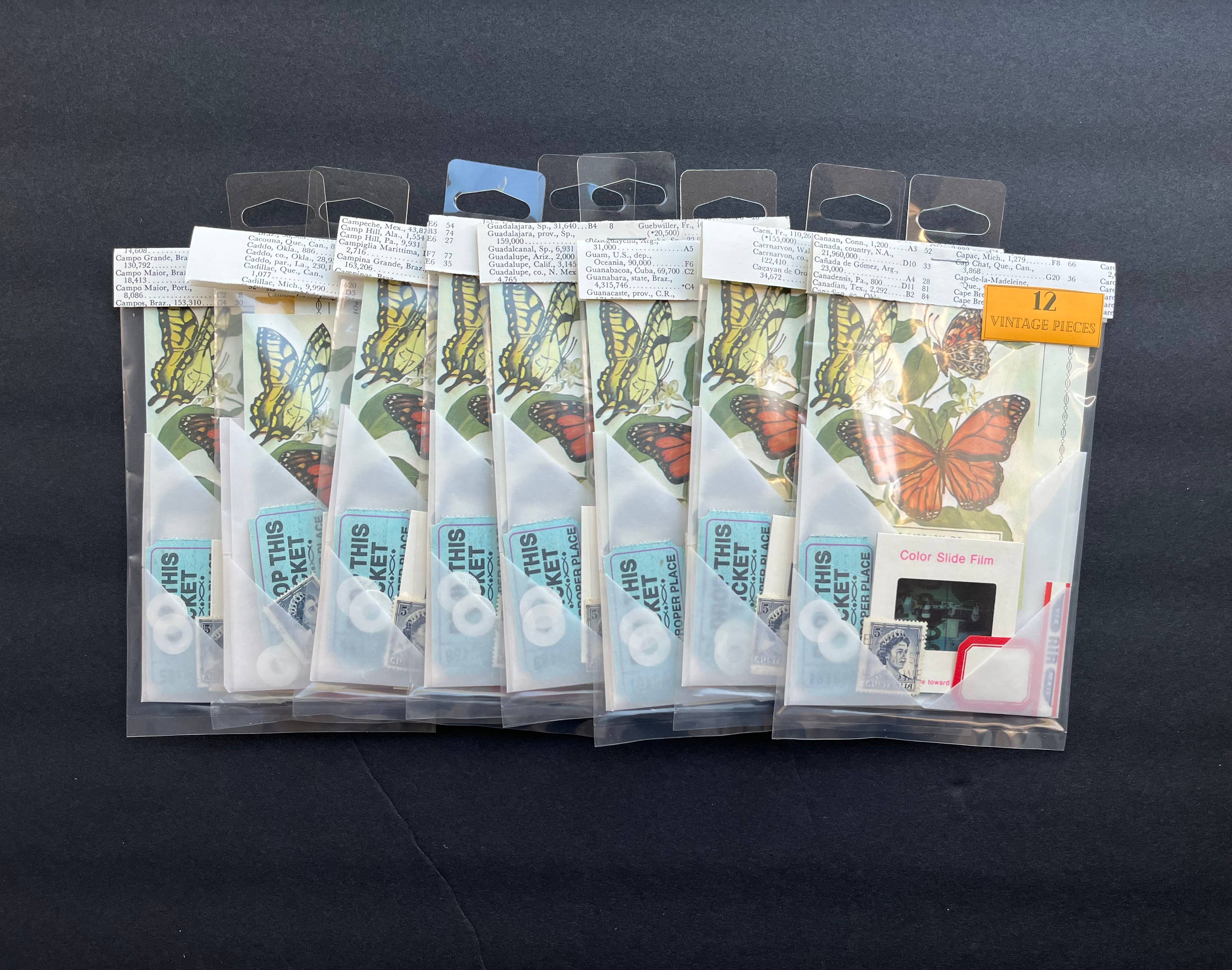 Catered Paper - Vendita all'ingrosso Attrezzature per lavoretti e fai da te - Kit Mini Ephemera Vintage — 12 pezzi2