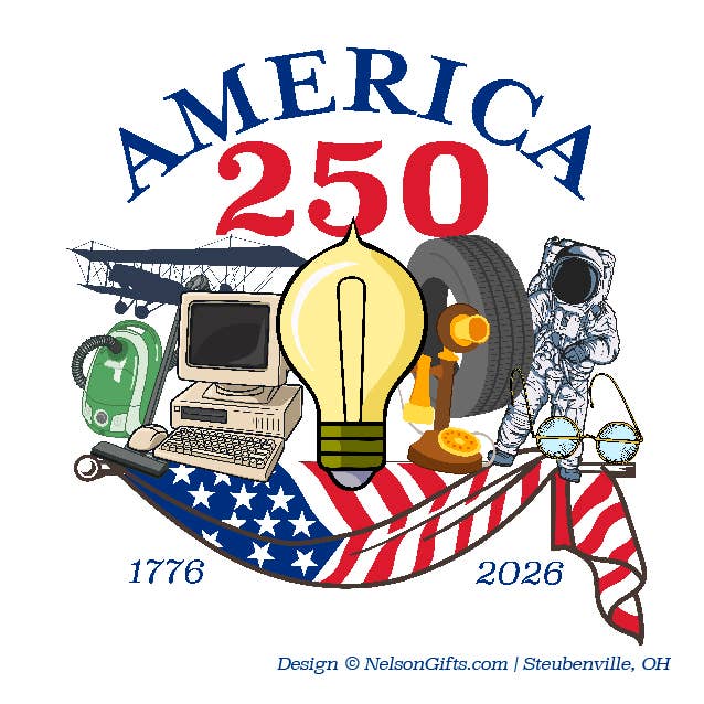 American 250 Inventions Bumper Sticker for wholesale by Nelson Gifts Wholesale