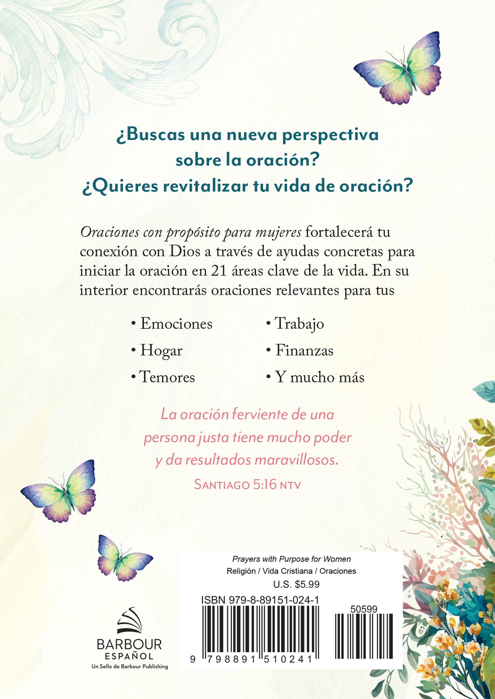 Barbour Publishing, Inc. - Wholesale Religion - Oraciones con propósito para mujeres4