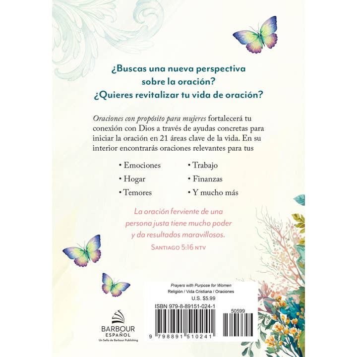 Barbour Publishing, Inc. - Wholesale Religion - Oraciones con propósito para mujeres4