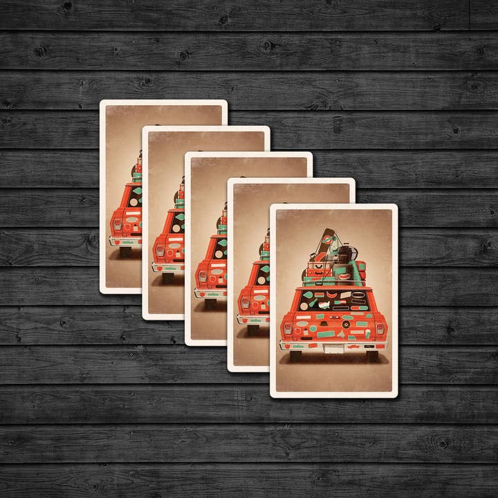 Postcard: Road Trip for wholesale by DKNG Studios