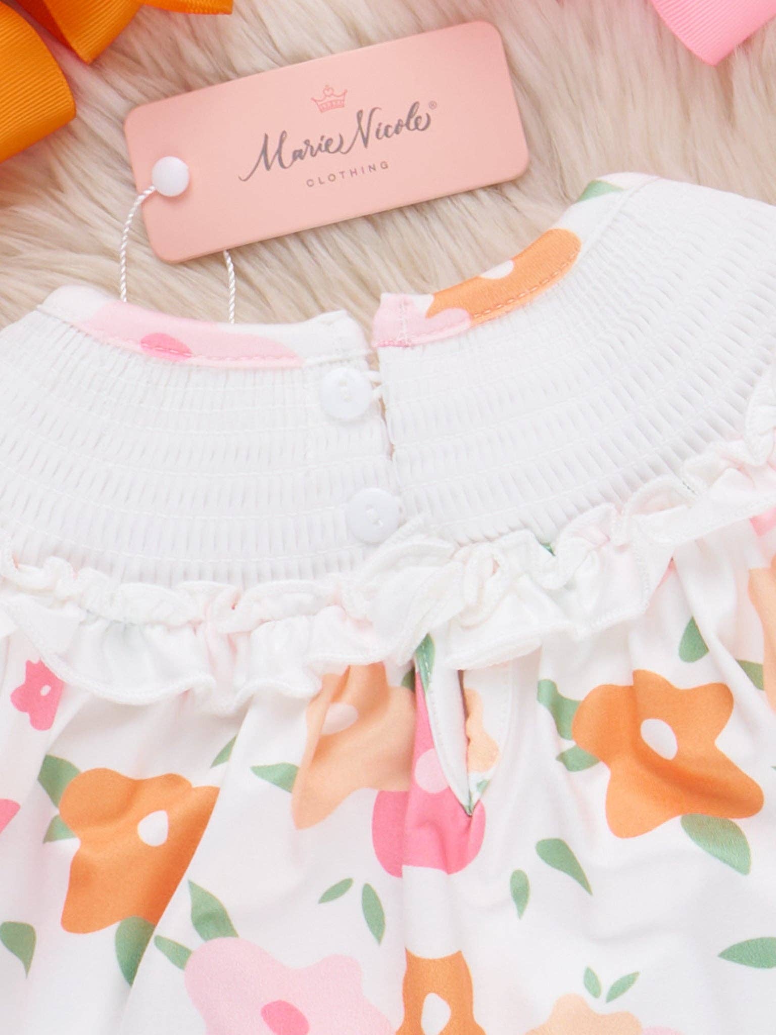 Marie Nicole Clothing - Wholesale Top & Leggings Set - Kids - Time For Turkey Smocked Outfit3