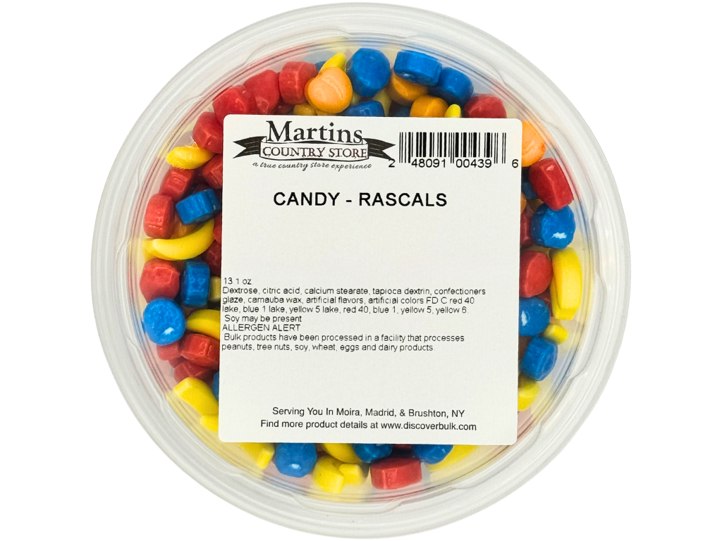 Martin's Country Store LLC - Wholesale Hard Candy - RASCALS 13.1oz3