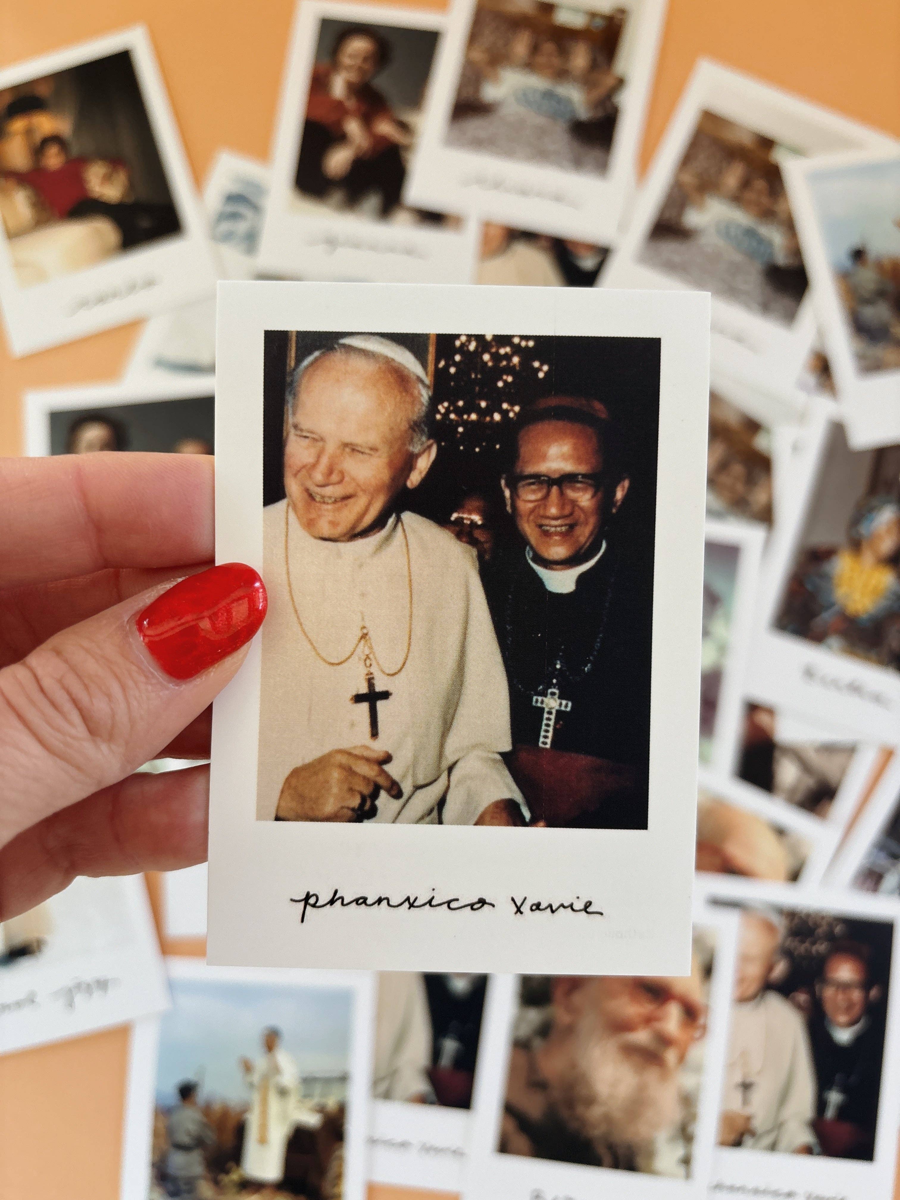 January Jane Shop - Wholesale Religious Card - Saint Polaroid Minis Color Pack10
