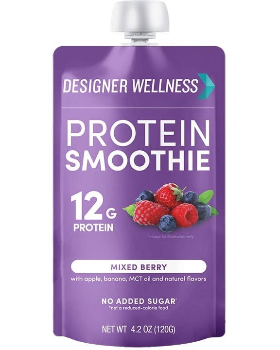 Designer Wellness – wholesale Hälsodryck i pulverform – Protein Smoothie - Blandat bär 12 pack6