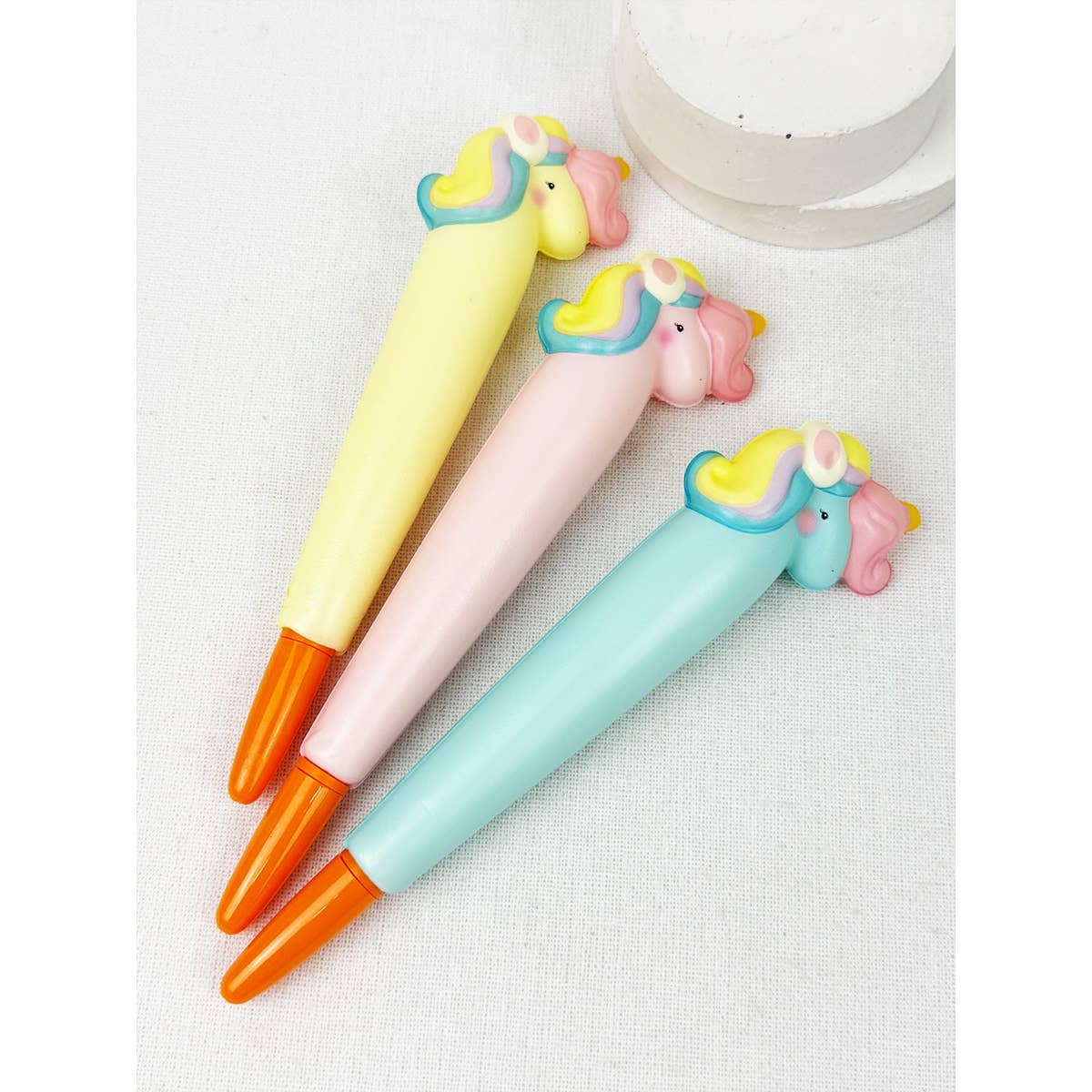 MIX COLOR Cute Squishy Unicorn Pen for wholesale on Faire2