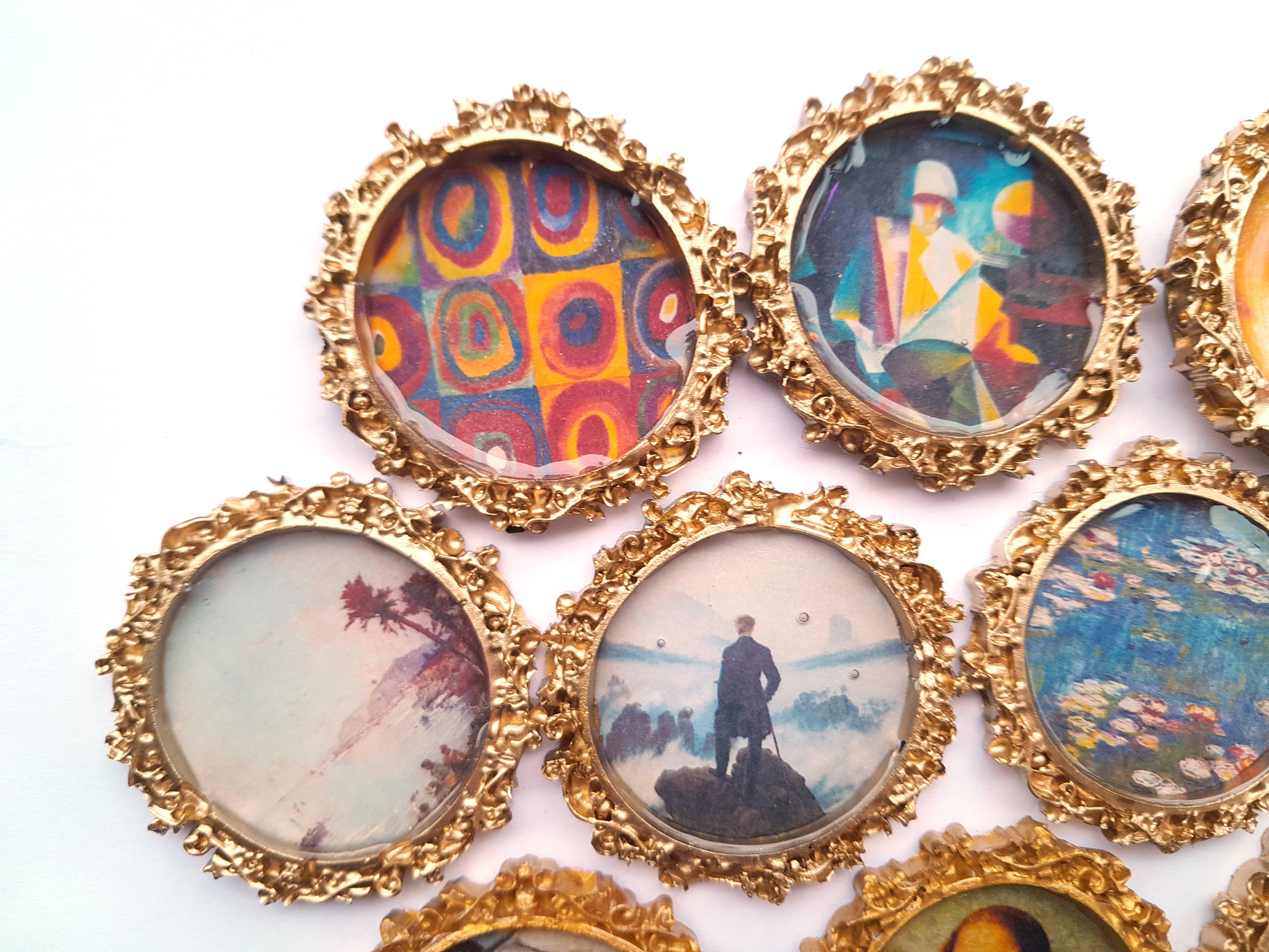 SUPERAWWWSOME - Wholesale Painting/Drawing - Miniature Artwork Mini Dollhouse Painting fancy frame Magnet8