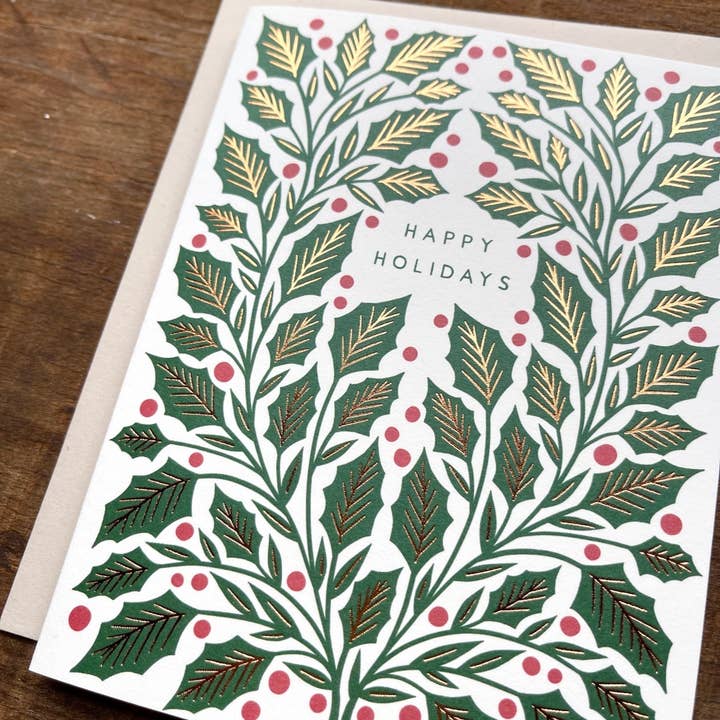 Katharine Watson - Wholesale Everyday Greeting Card - "Happy Holidays," Holiday Card3