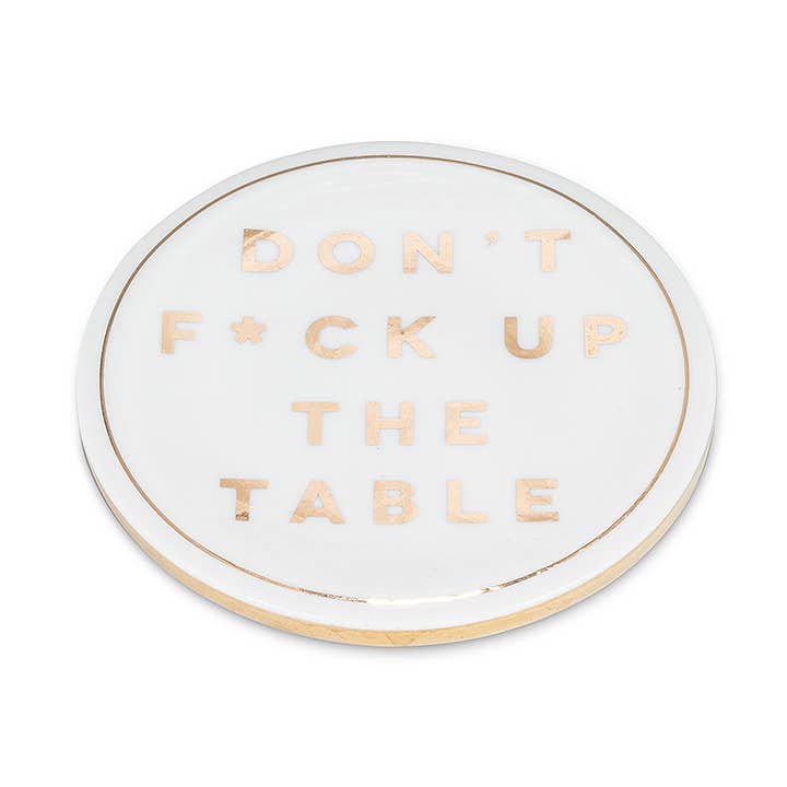 Abbott – Base de copos por atacado – F*CK Mesa de cima - 4"D-8060