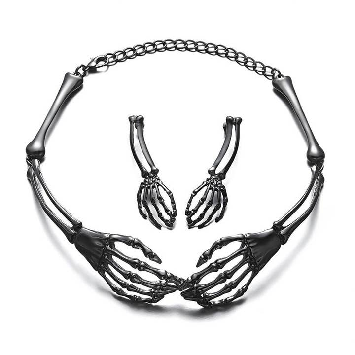Halloween Gothic Style Necklace  Earring Set S5P508 for wholesale by alberalkirk