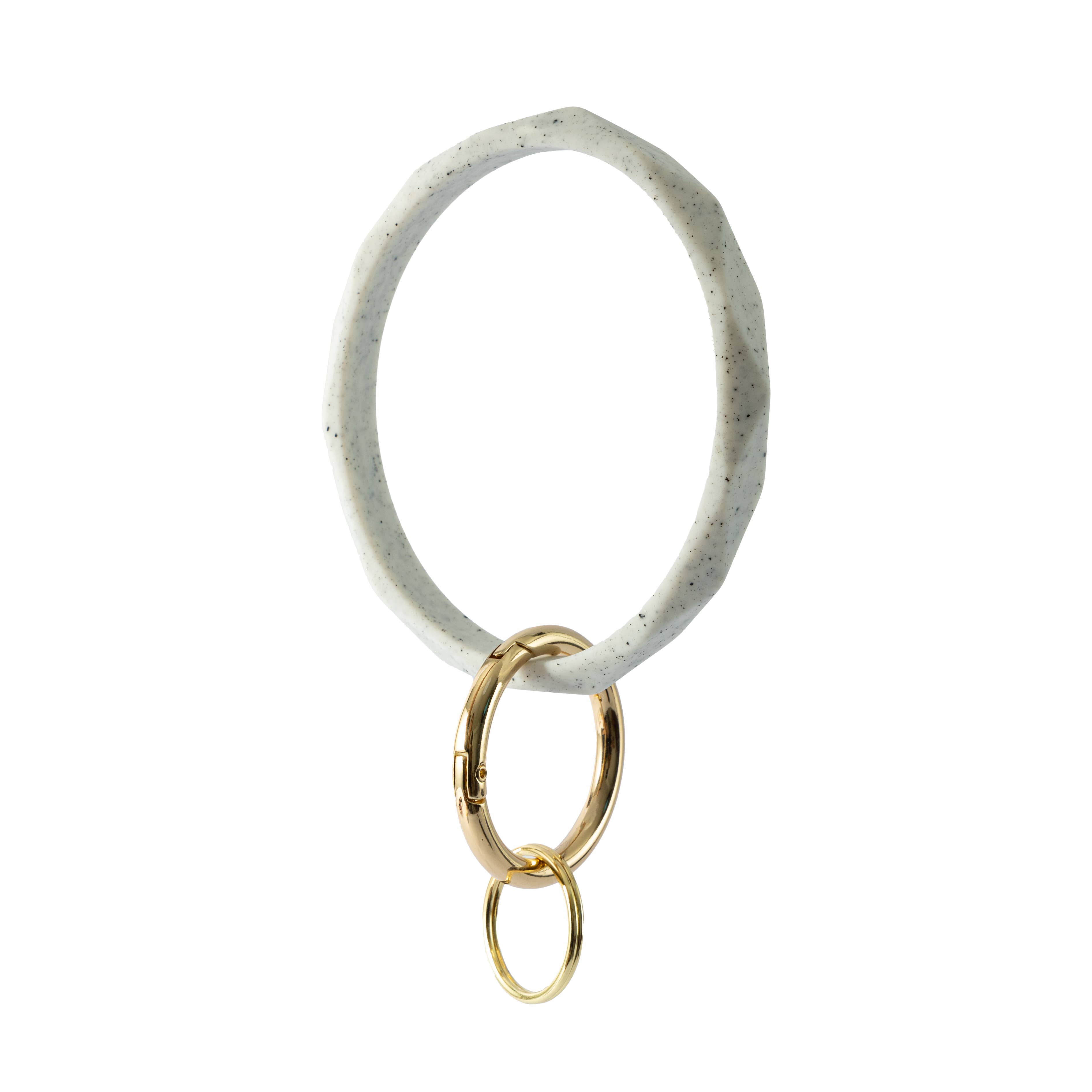 Sparkle Being - Venta al por mayor Pulseras llavero - Brazalete de silicona con llavero minimalista0