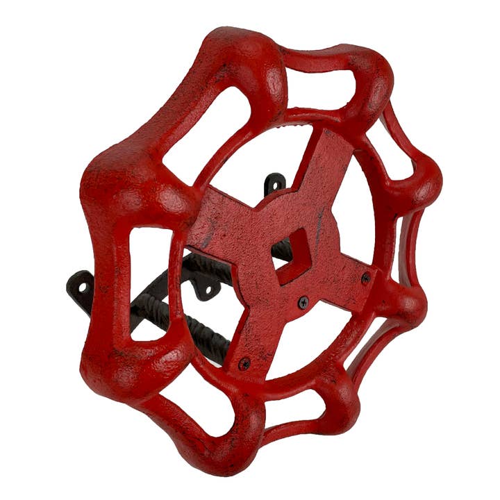 Zeckos – wholesale Trädgårdsverktyg – Röd gjutjärn Vintage kranspigot trädgårdsslanghållare