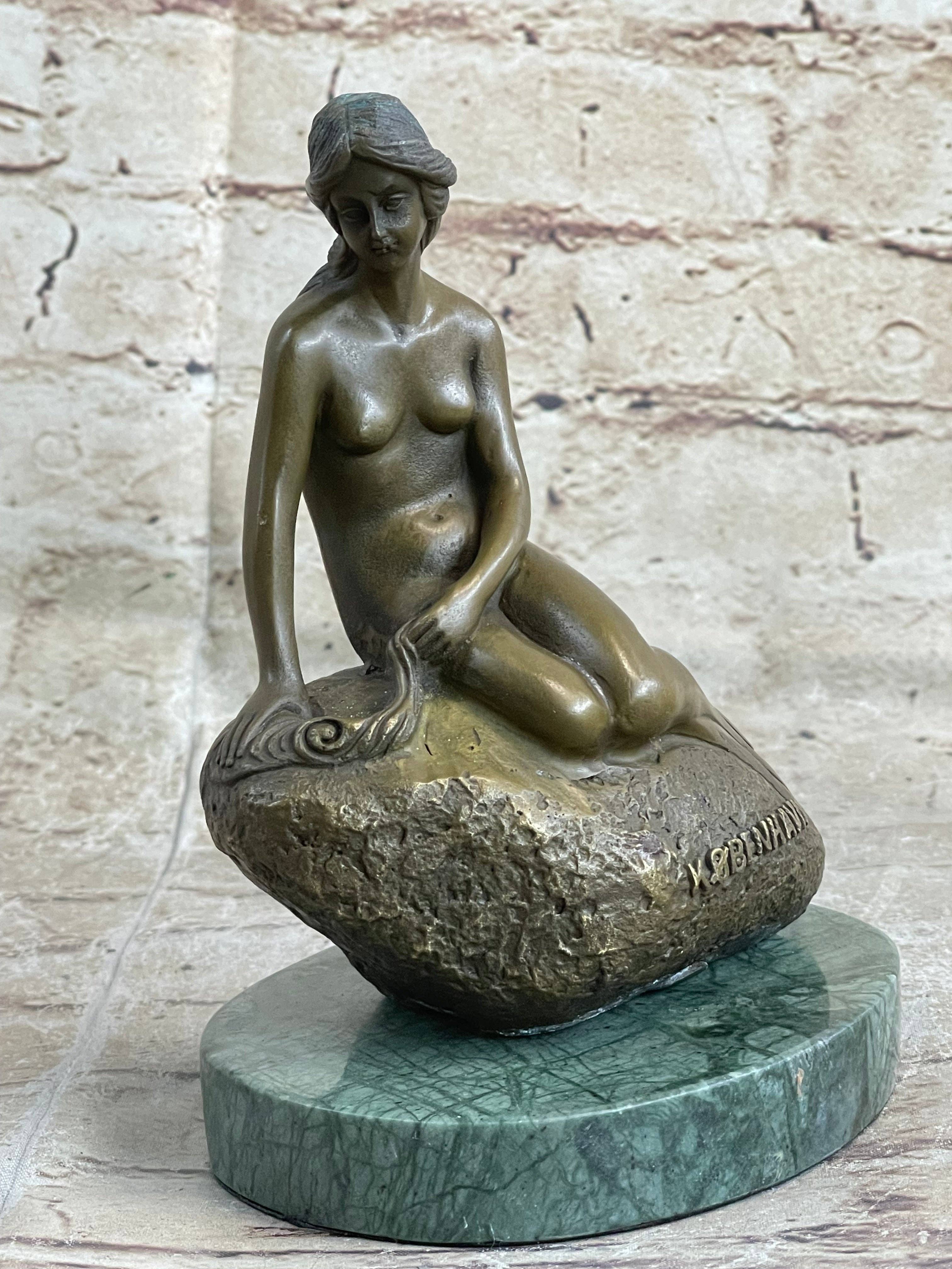 Bronzhaus - Wholesale Sculpture - The Little Mermaid by Edvard Eriksen Bronze Replica Sculpture Copenhagen0
