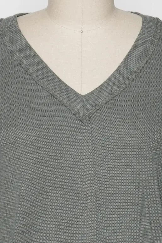 Dk Olive Thermal Long Sleeve Top - T31146 for wholesale on Faire6