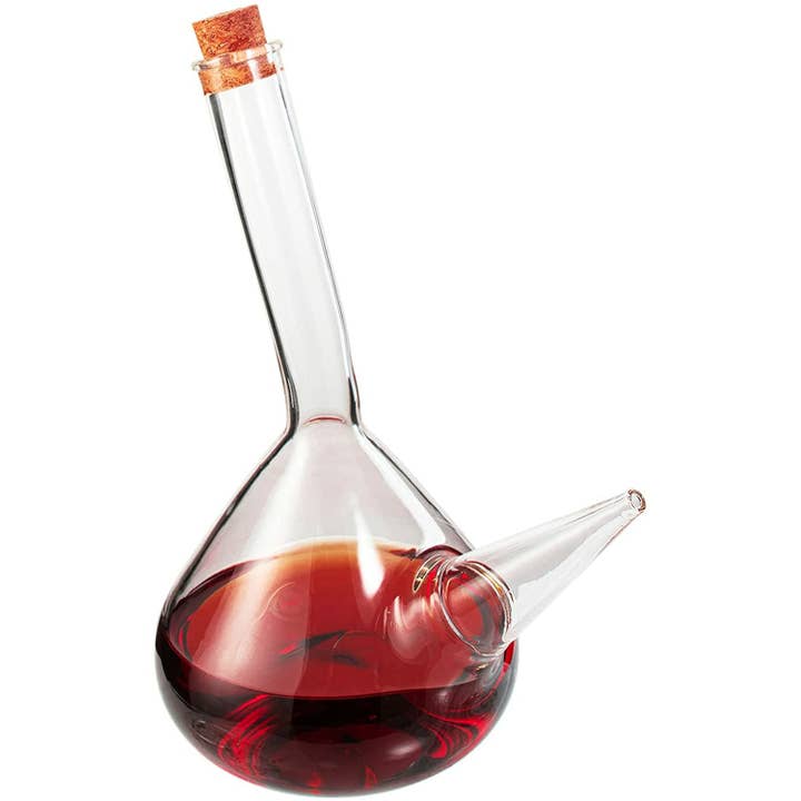 The Wine Savant / Khen Glassware - Wholesale Decanter - Porron Glass Decanter 34 oz Pitcher 100% Lead-free Glass