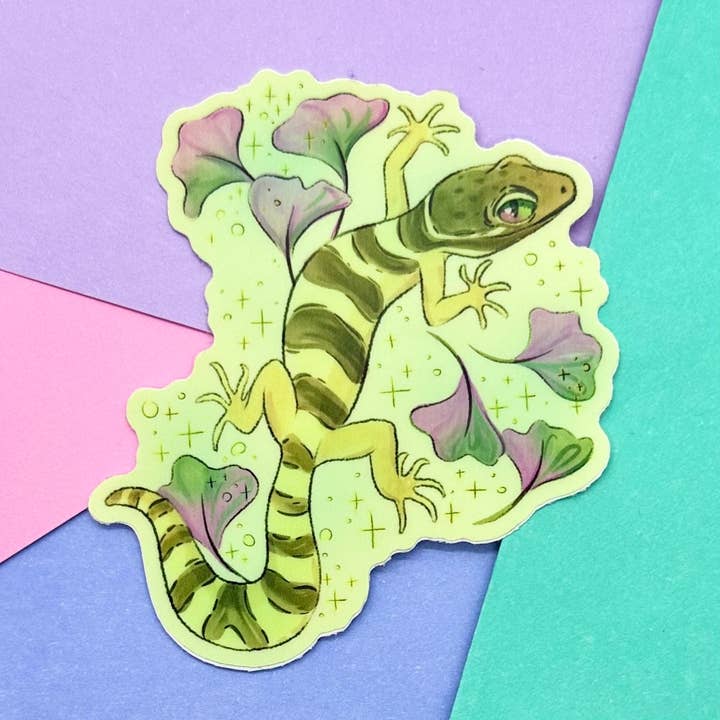 Autocollant Gecko Banded Ginkgo pour la vente par MarshyNoodle