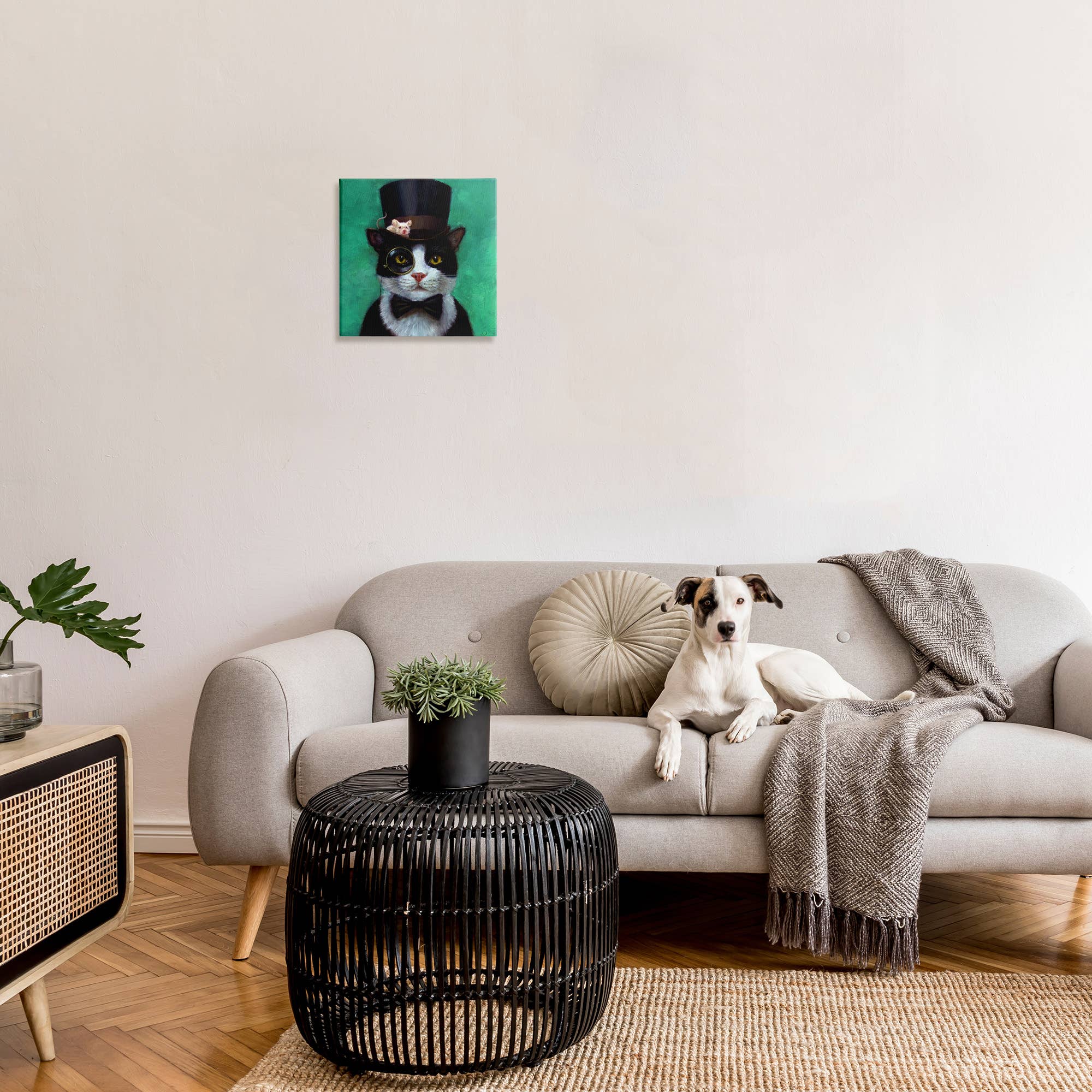 Stupell Industries - Wholesale Wall Decor - Kids & Baby - Good Sir Top Hat Cat Canvas3