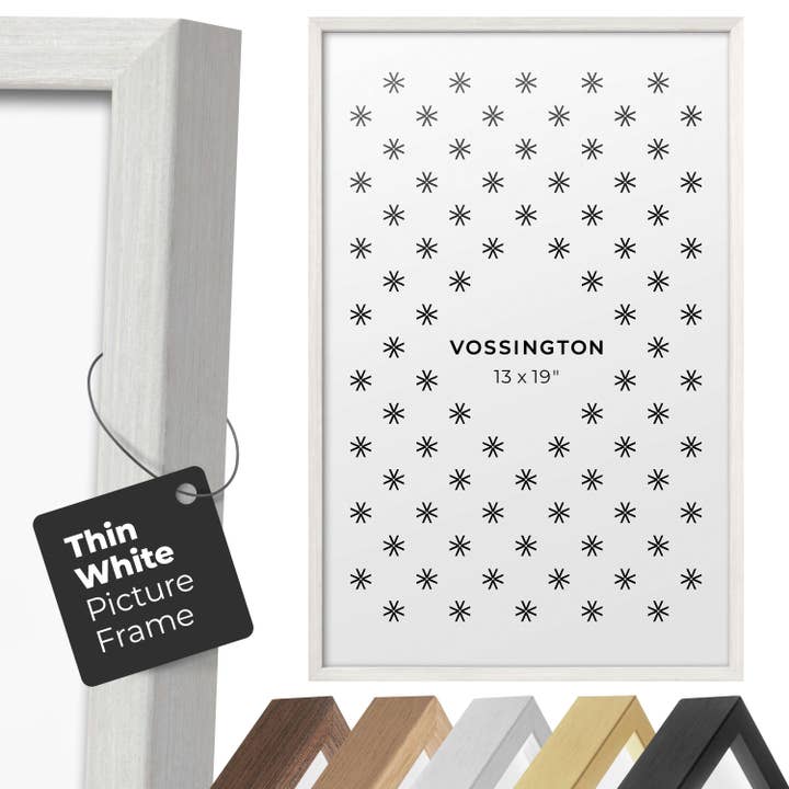 Vossington - Wholesale Picture Frame - 13x19" Thin Frame, White