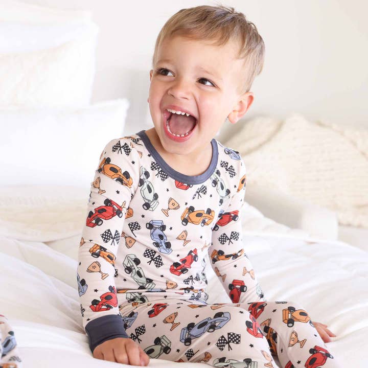 Caden Lane - Wholesale Sleepwear Set - Kids - Pit Crew Two Piece Pajama Set3