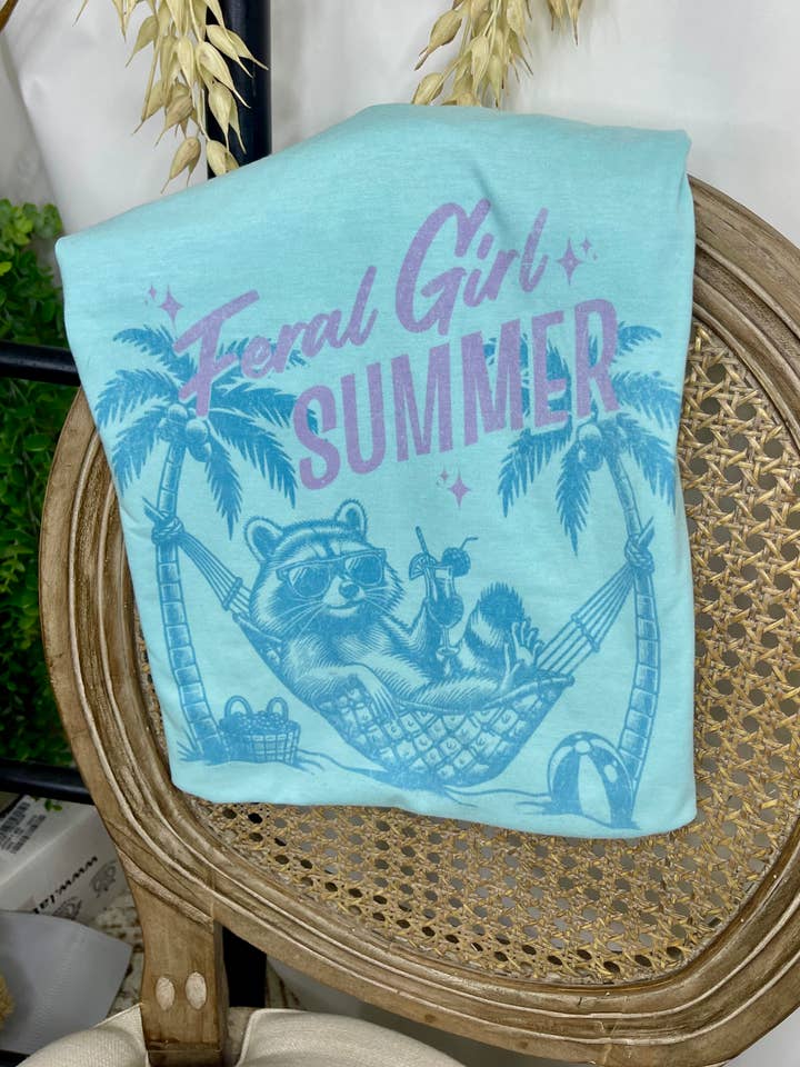 Feral Girl Summer (tultex T-Shirt) for wholesale by 1/2 Penny Wholesale